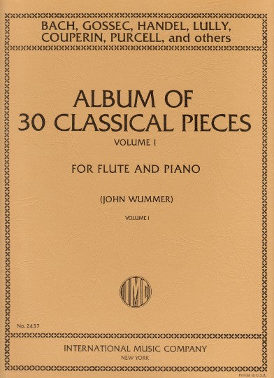 Album of 30 Classical Pieces Volume 1 (Flute and Piano)