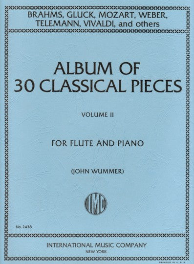 Album of 30 Classical Pieces Volume 2 (Flute and Piano)