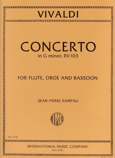 Concerto in G minor, RV 103 (Flute, Oboe, and Bassoon)