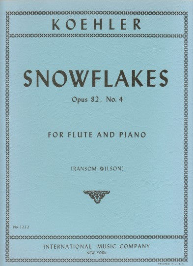 Snowflakes Op. 82 No. 4 (Flute and Piano)