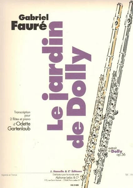 Le Jardin de Dolly from Dolly Op. 56 (2 Flutes and Piano)