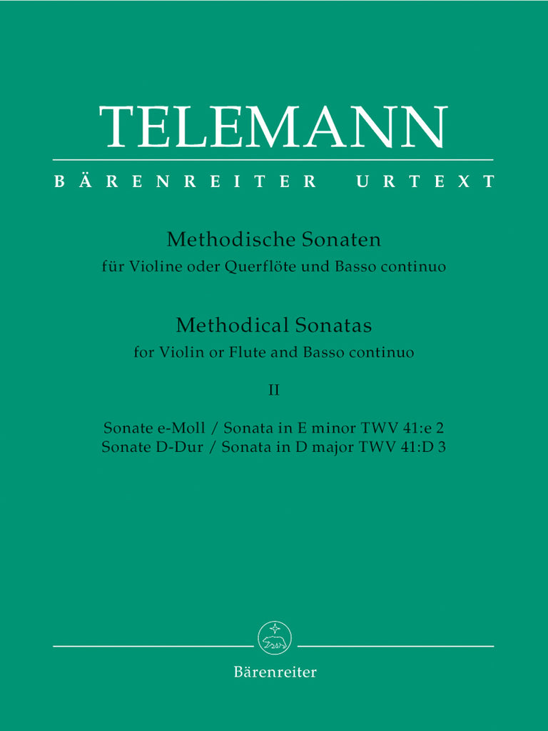 Twelve Methodical Sonatas, Volume 2, Sonatas 3-4 (Flute and Piano)