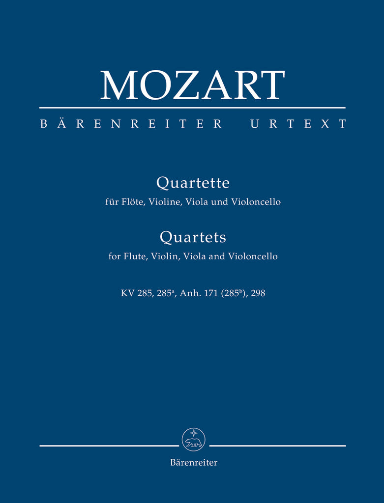 Flute Quartets (K285, K298, and K285b) (Flute, Violin, Viola, Cello) (Study Score)