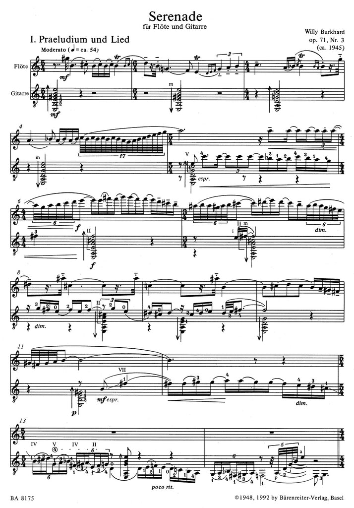 Serenade op. 71/3 (Flute and Guitar)