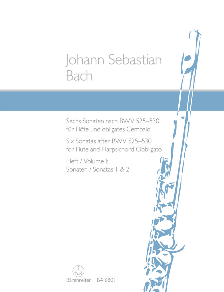 Six Sonatas after BWV 525-530, Volume 1 (Sonatas 1 & 2) (Flute and Piano)