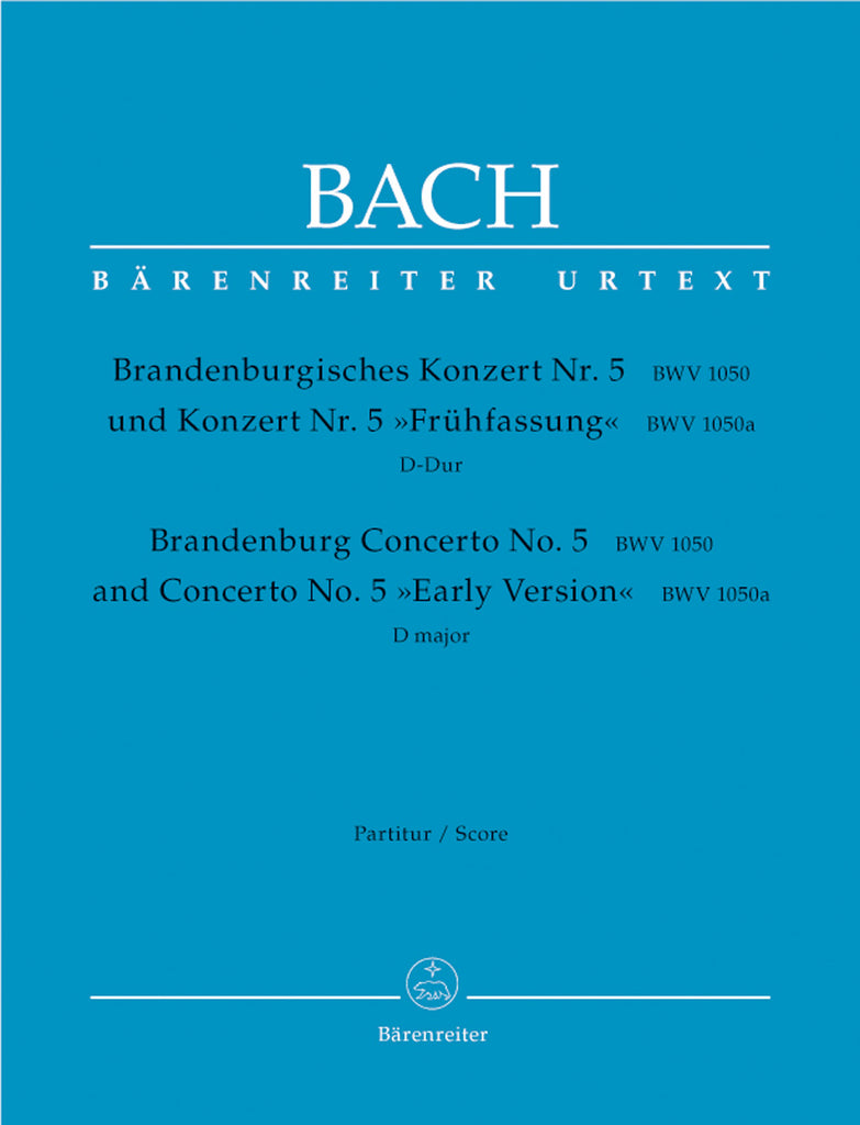 Brandenburg Concerto No. 5 in D major BWV 1050, Urtext (Full Score)