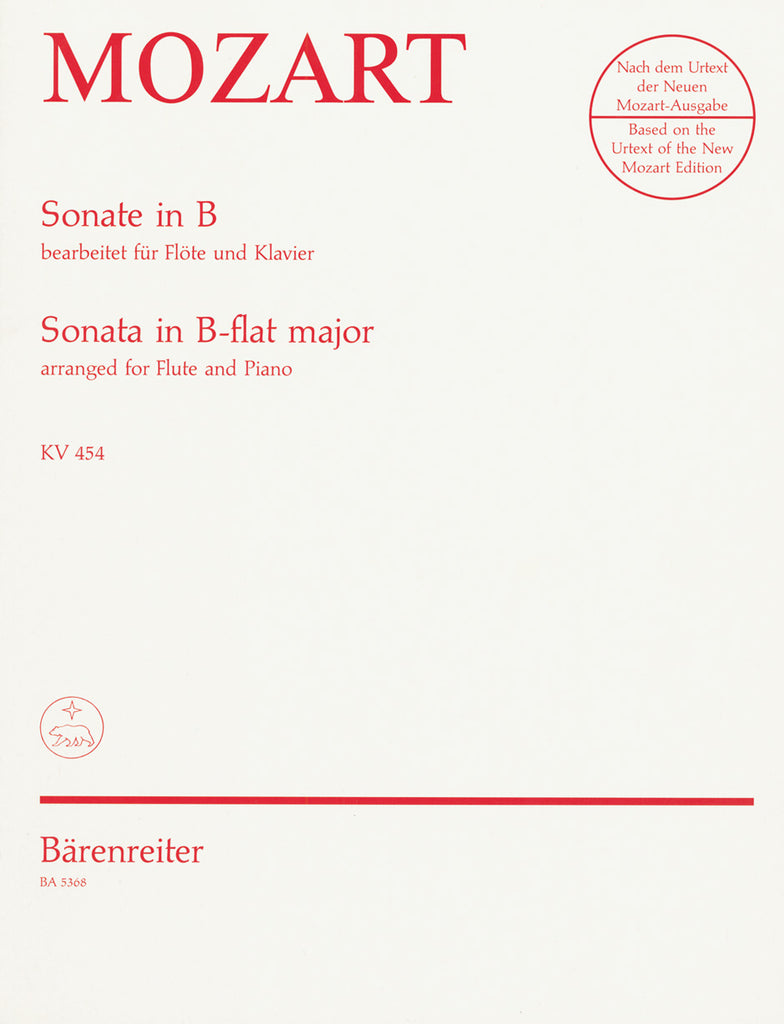 Sonata in B flat major (Flute and Piano)