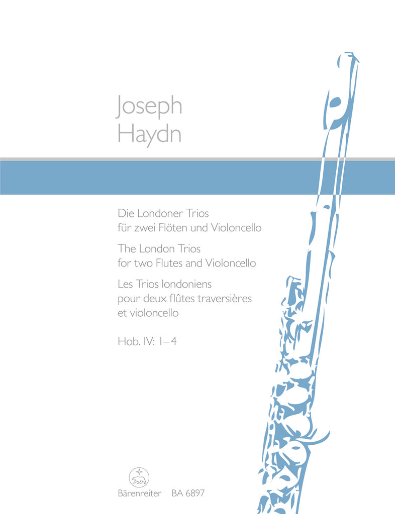 London Trios Hob. IV:1-4 for 2 Flutes & Violoncello