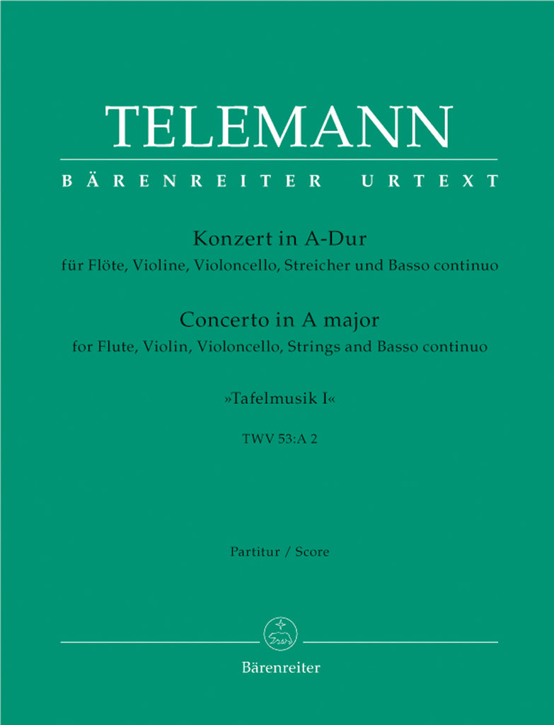 Concerto in A major, TWV 53:A 2 (Flute, Violin, Cello, Strings)