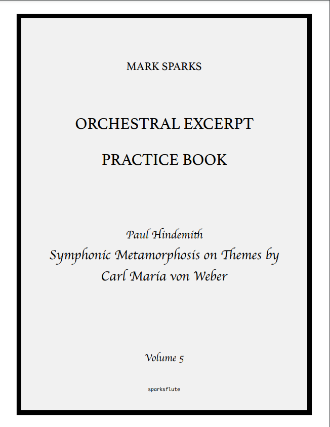 Orchestral Excerpt Practice Book, Vol. 5: Hindemith Symphonic Metamorphosis on Themes by Carl Maria von Weber