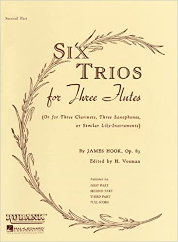 Six Trios for Three Flutes Op. 83, Second Part Only (Three Flutes)