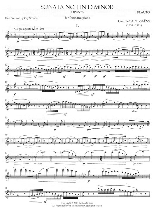 Sonata No. 1 in D minor Op. 75 (Flute and Piano)