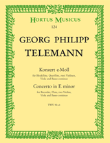 Concerto in E minor Score