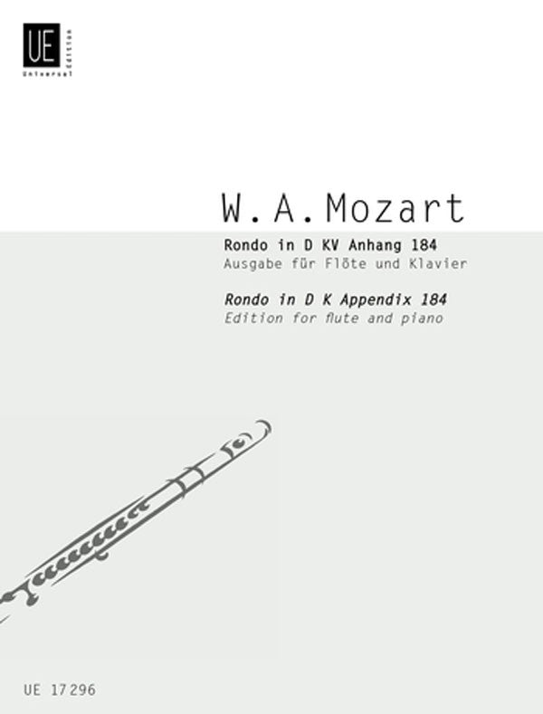 Rondo in D Major, K184 (Flute and Piano)