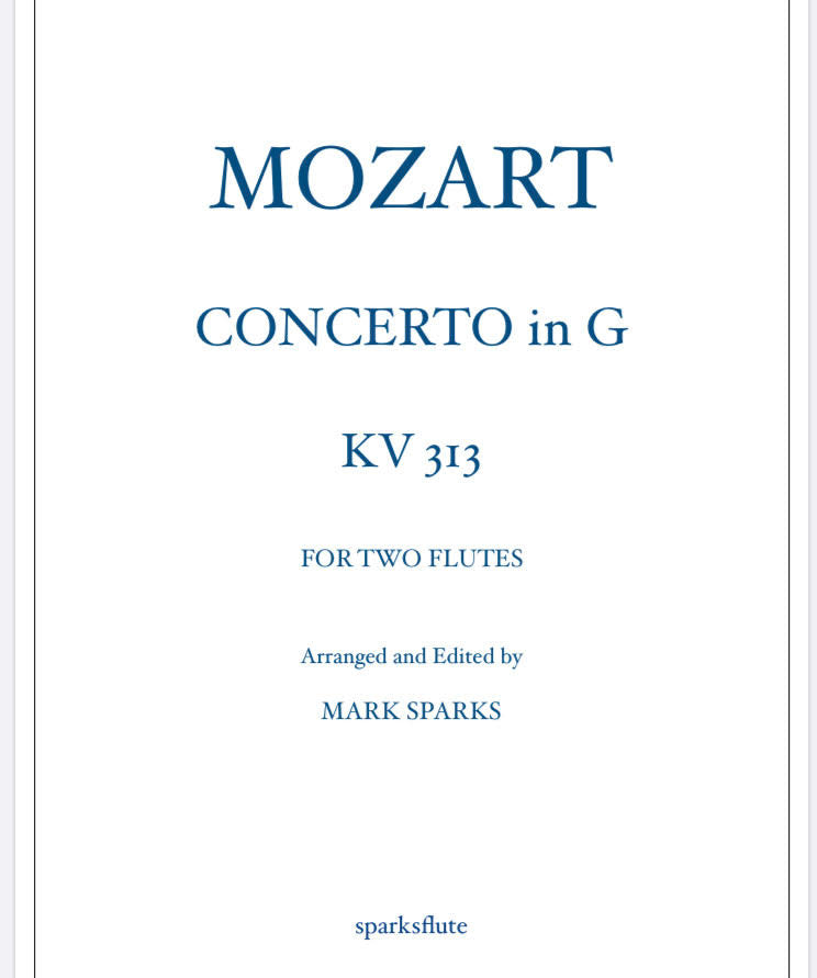 Concerto in G KV 313, W.A. Mozart (Two Flutes)