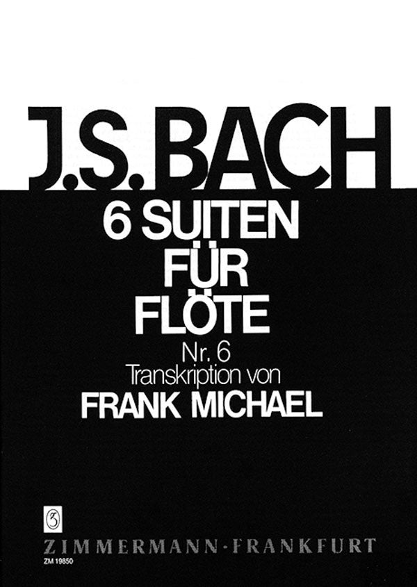 Six Suites, Volume 6 - BWV 1012 Suite in C Major (Flute Alone)