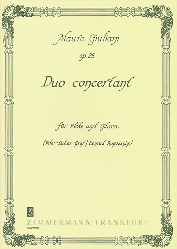 Duo Concertant, Op. 25 (Flute and Guitar)